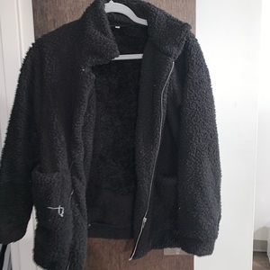 Fuzzy Black Jacket